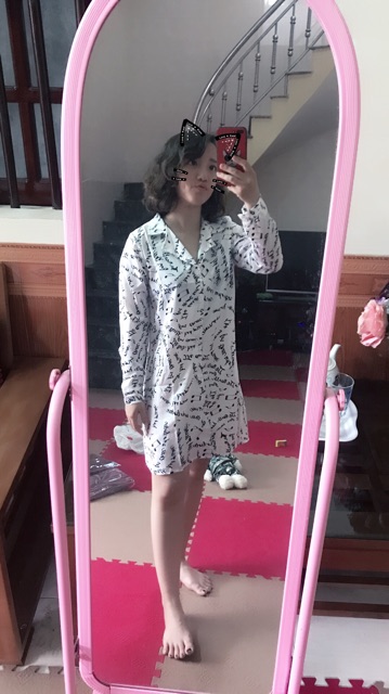 Thanh lý váy sơ mi nốt nhạc hàng loại 1 bao chất đẹp