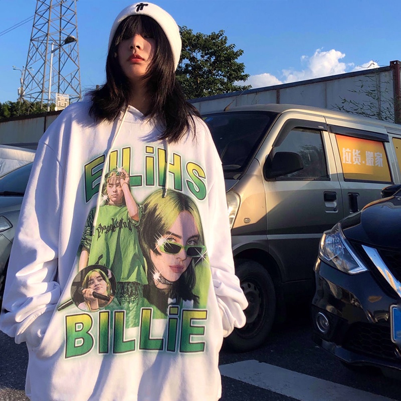 Áo hoodie IELGY dáng dài in họa tiết thời trang