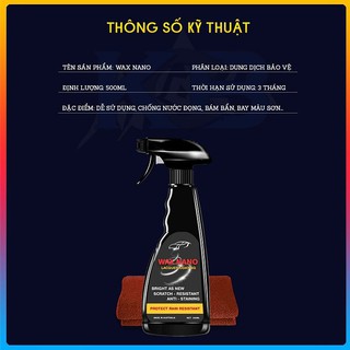 bình xịt phủ NANO bảo vệ sơn xe khỏi các tác nhân gây bào mòn và làm xuống màu sơn