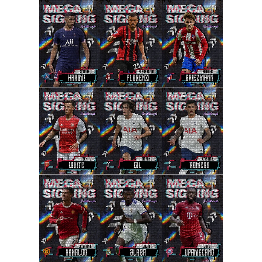 Thẻ cầu thủ bóng đá SKY BRTH SIGNING 2022 | Ronaldo Messi Griezmann Hakimi Sancho Buffon Ramos Vlahovic Grealish Agüero