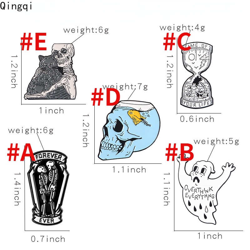 Phụ kiện cài áo MISS ZOE hình đầu lâu thời trang cá tính