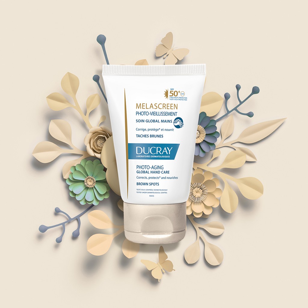 Ducray Melascreen Global Hand Care Photo-Aging SPF50+ 50ml - Kem Dưỡng Tay Chống Tăng Sắc Tố