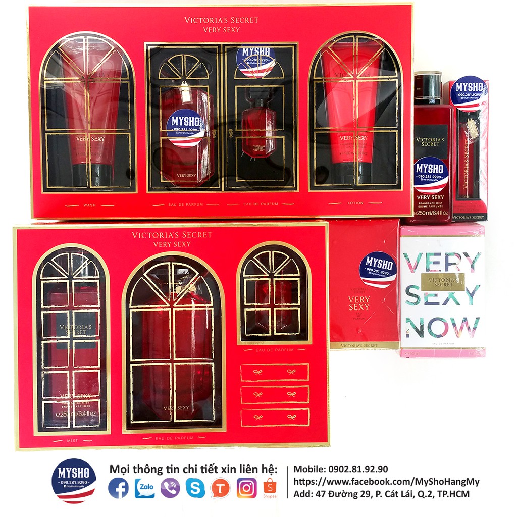 Nước hoa toàn thân + lotion Very Sexy - Victoria Secret USA chính hãng | Thế Giới Skin Care