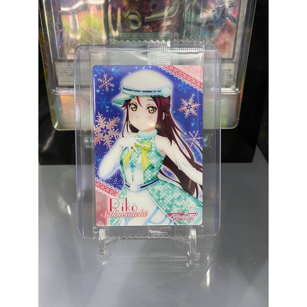 Thẻ bài sưu tầm bánh xốp Idol Love Live LL - Sakurauchi Riko - Tặng bọc bài nhựa bảo quản