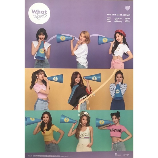 POSTER TWICE  MERRY&HAPPY, WHAT IS LOVE, TWICETAGRAM