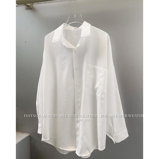 Sơ mi trắng trơn basic | BigBuy360 - bigbuy360.vn