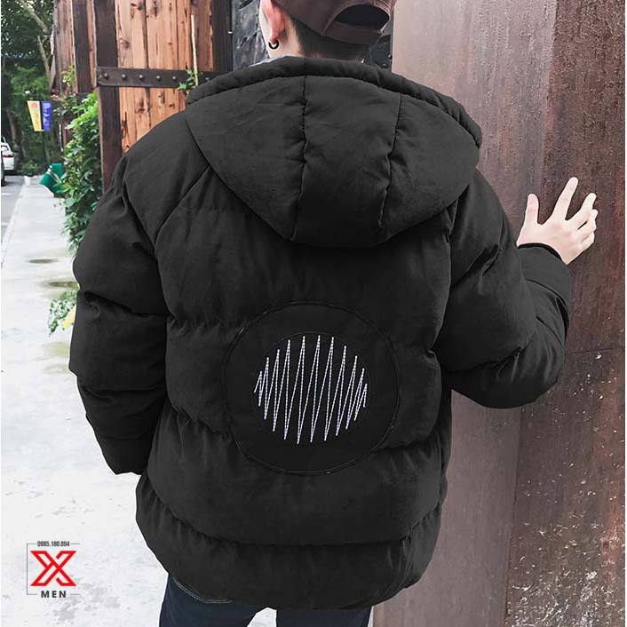 Áo khoác phao béo nam trần bông cực dày
