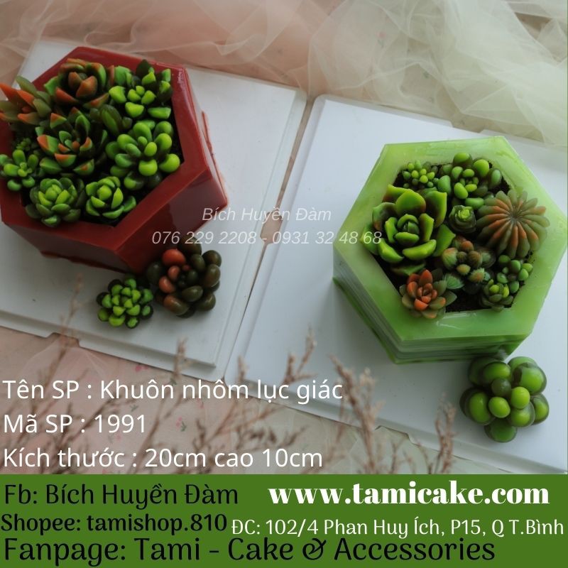 Khuôn nhôm lục giác cao 10cm