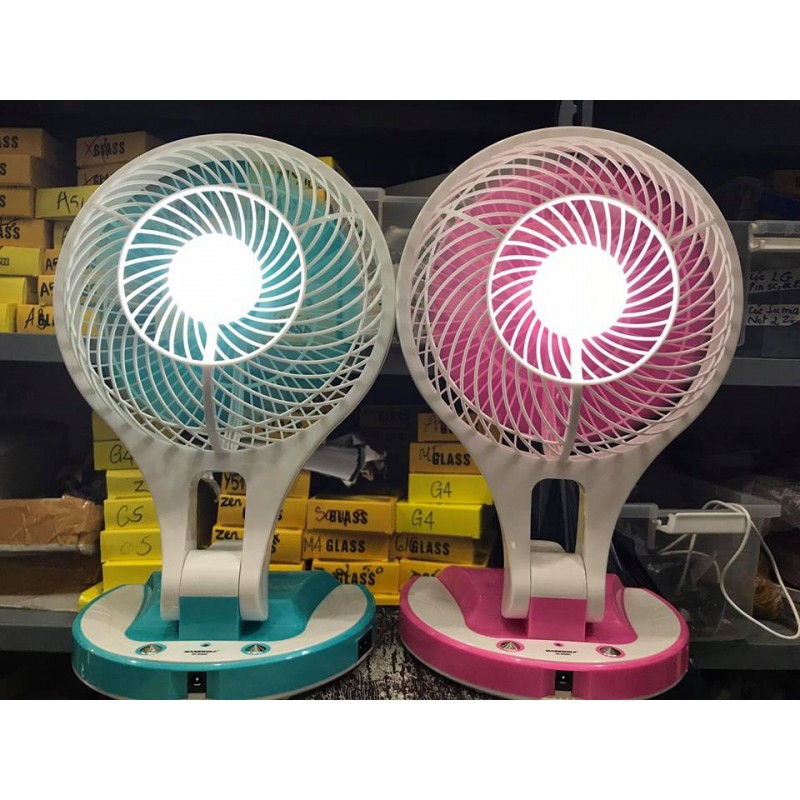 QUẠT SẠC TÍCH ĐIỆN MINIFAN KIÊM ĐÈN PIN 2 CHẾ ĐỘ ĐÈN 2 CHẾ ĐỘ GIÓ