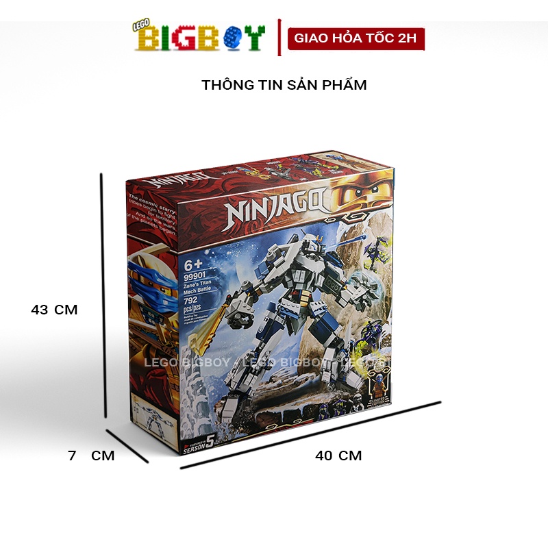 Lego ninjago robot 7188 ninja đồ chơi lắp ghép 765 pcs nhựa abs nguyên bộ an toàn chi tiết legobigboy