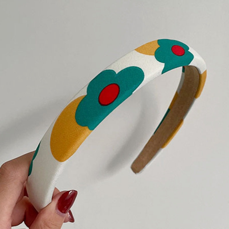 Băng Đô Nhung Kẻ Ô Vuông Màu Sắc Trơn Đàn Hồi Phong Cách Vintage