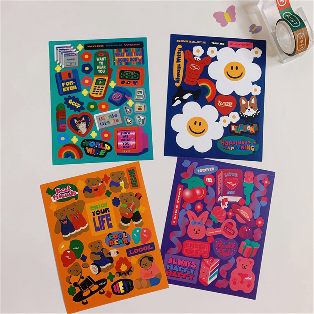 Miếng dán trang trí điện thoại/máy tính kiểu Hàn Quốc