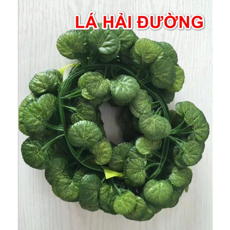 Dây leo lá giả nhiều mẫu khác nhau treo tường trang trí dài 2.1m 80 lá