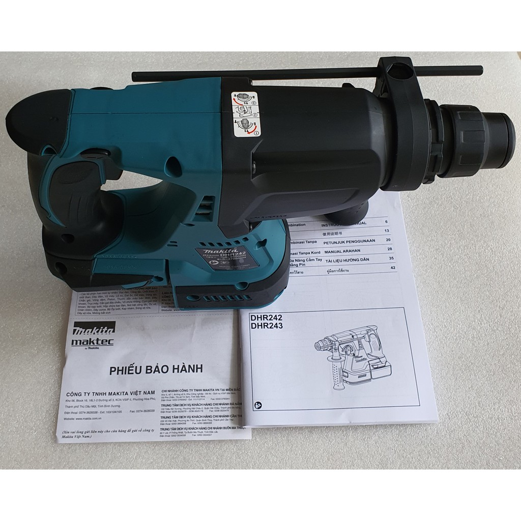 Máy khoan bê tông dùng pin Makita 18V DHR242Z .