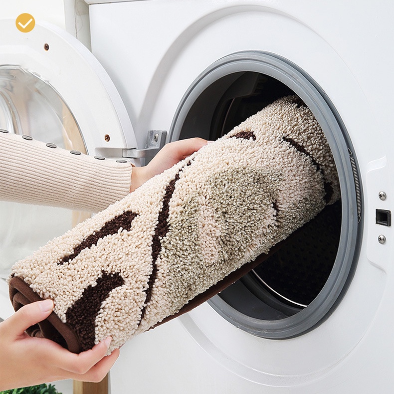 Thảm lau chân chùi chân trải sàn nhà bếp phòng khách trang trí Moonhome thấm hút chống trượt kích thước 40x60 và 50x80cm