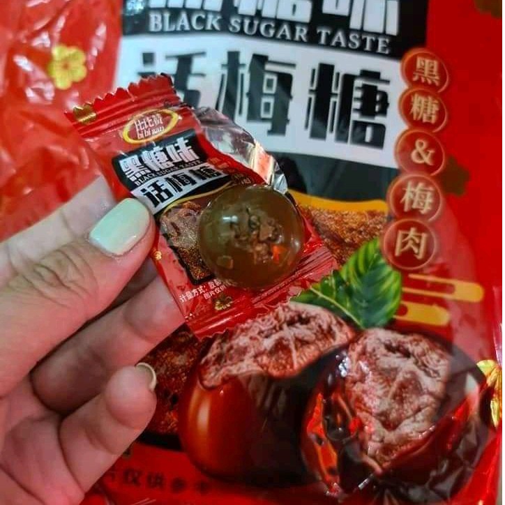 KẸO XÍ MUỘI ĐƯỜNG ĐEN （>30 viên / bịch 300g）