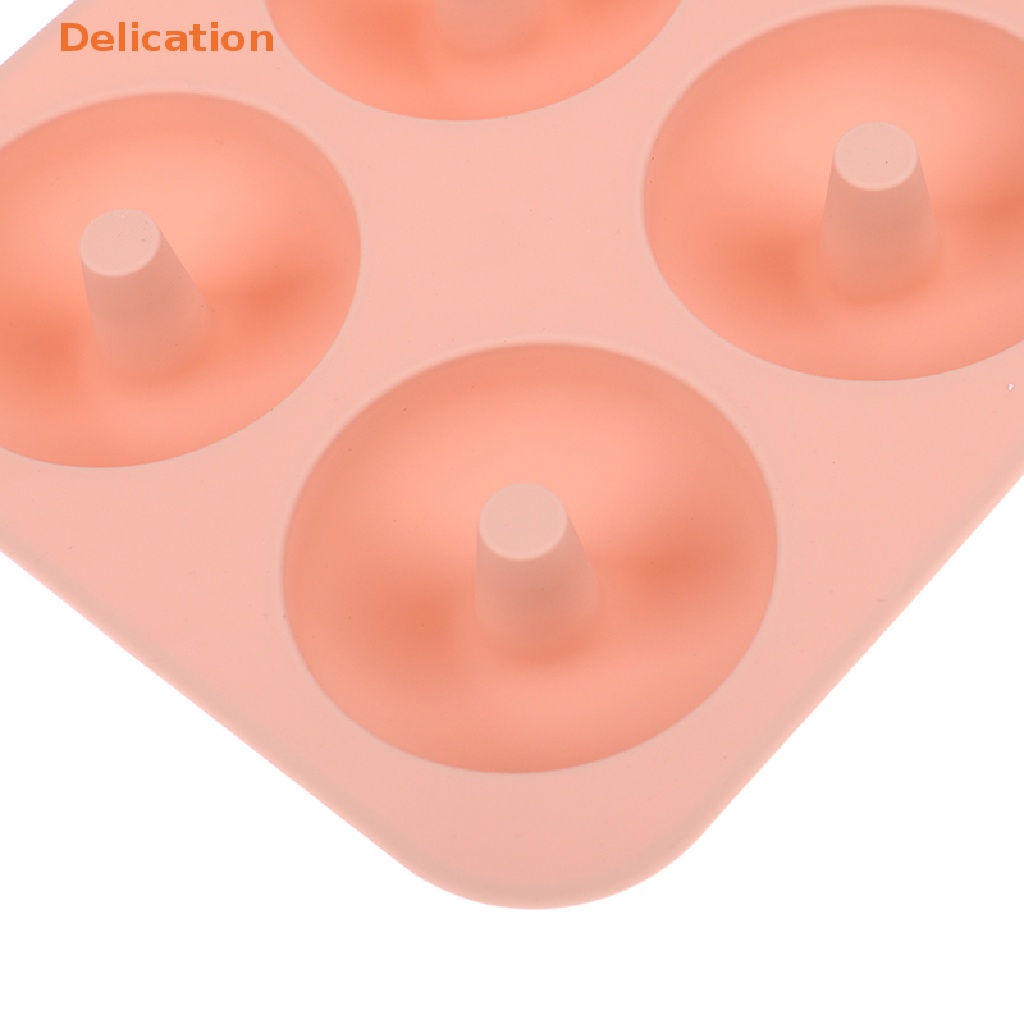Khuôn Silicone 6 Ngăn Làm Bánh Donut Tráng Miệng DIY