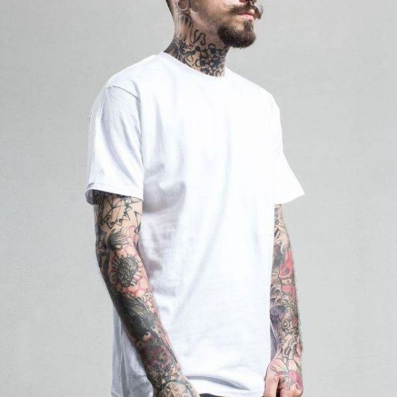 Áo thun trơn KIRKLAND UNISEX OVERSIZE  - Trắng, Đen