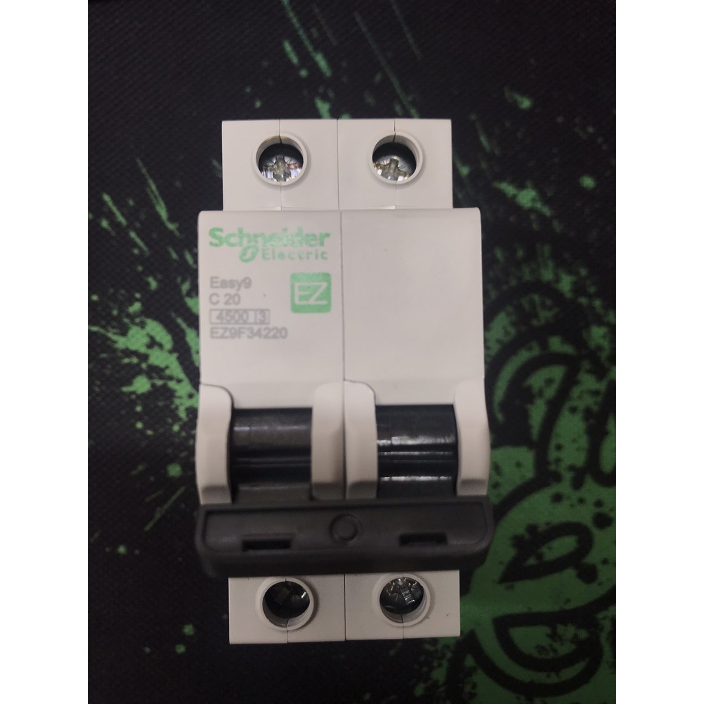 Aptomat MCB 2 pha dòng cắt 4,5kA Schneider