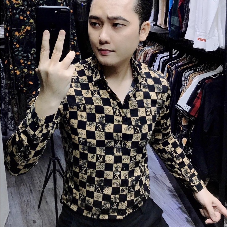 Sơ mi lụa trơn mịn không nhăn không phai không xù