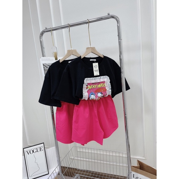 [ 𝐅𝐑𝐄𝐄 𝐒𝐇𝐈𝐏 ] SÉT BỘ BÈO ÁO THUN THỤNG MIX QUẦN SOOC THO BỒNG HÀNG L1 Ạ