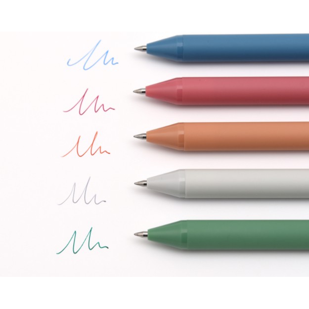 Bộ 5 bút gel KACO PURE loại Morandi mực nhiều màu năm 2020 [Hàng Chính Hãng]
