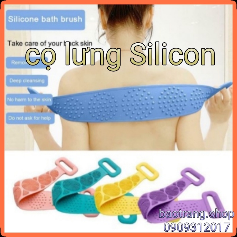 [Siêu rẻ] Dây tắm cọ lưng silicon matxa toàn thân