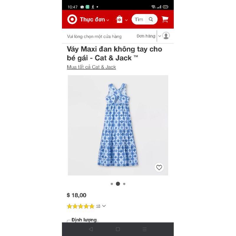 váy maxi hàng xuất cho bé