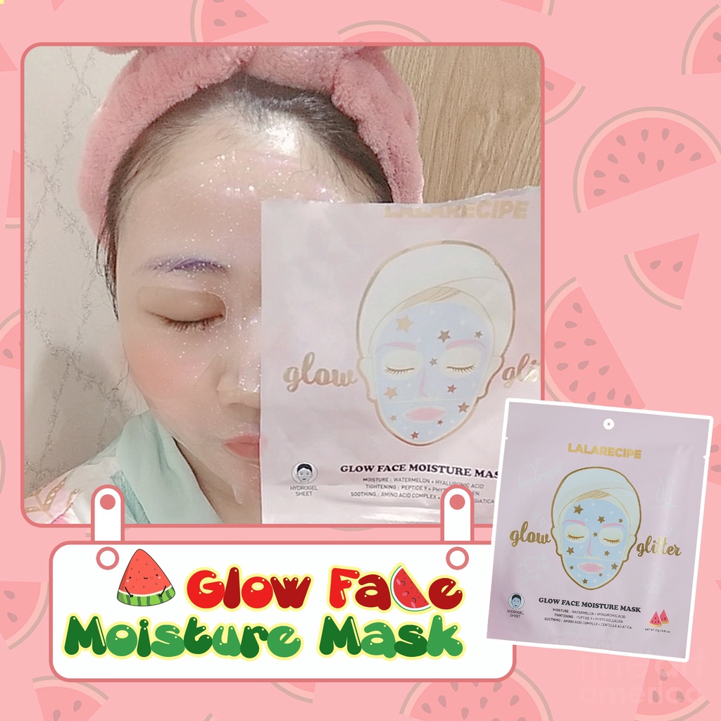 Mặt Nạ Miếng Dưỡng Ẩm Làm Mát Da Lalarecipe Glow Face Moisture Mask 23g