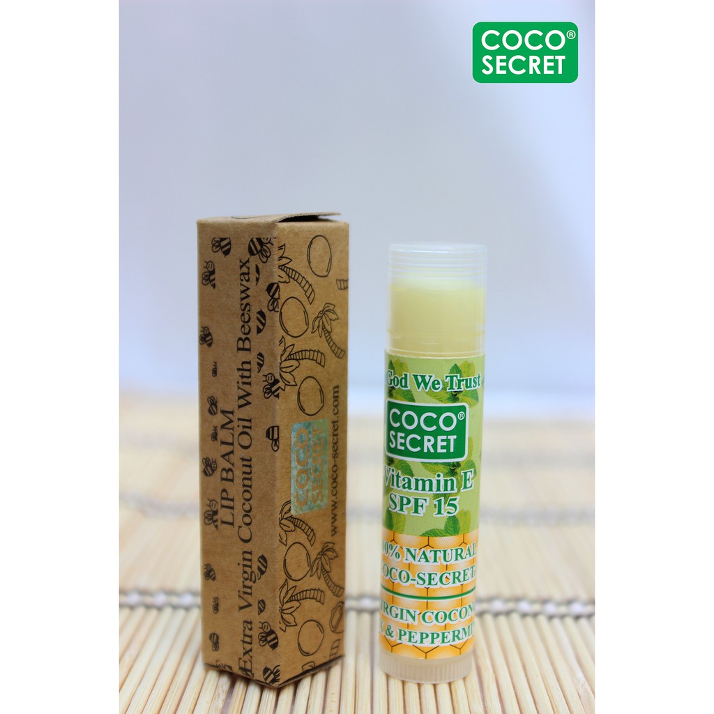 Son dầu dừa sáp ong Bạc hà Coco Secret