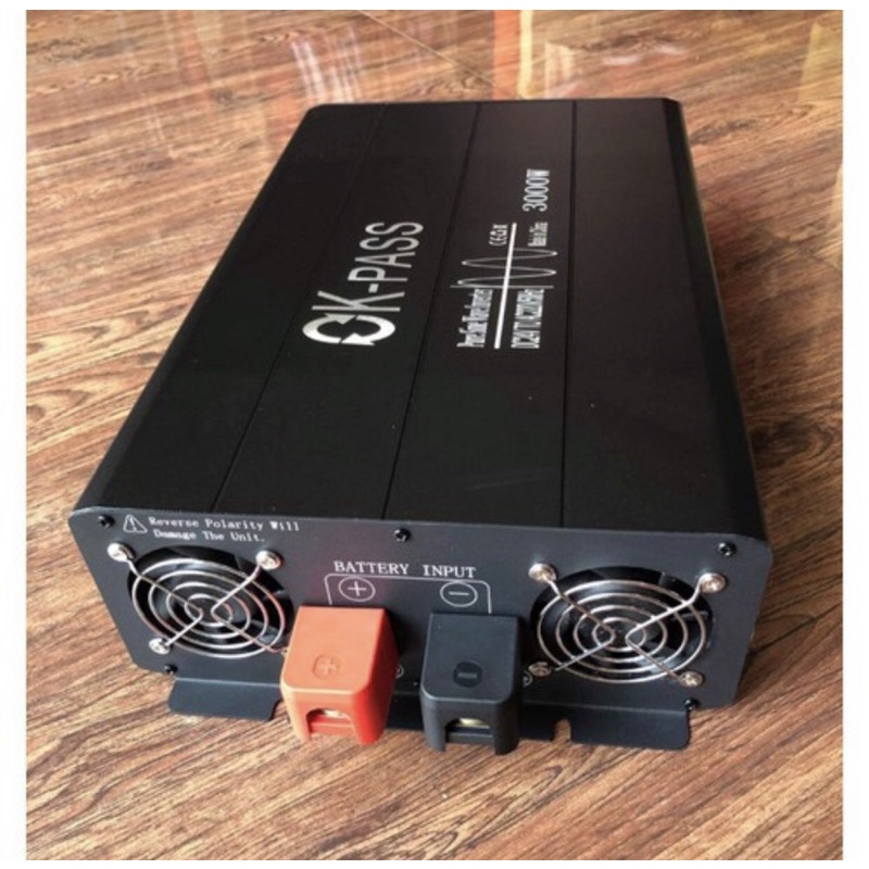 Bộ đổi điện sin chuẩn 3000W 12V sang 220V có màn hình hiển thị