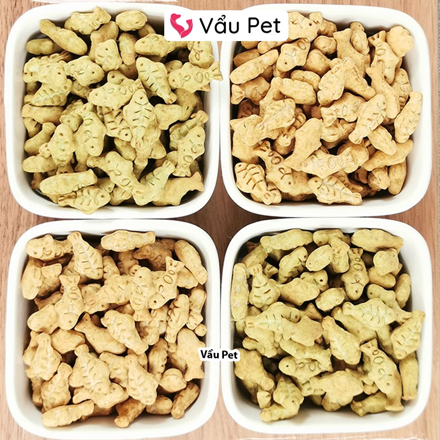 Bánh Quy Cá Luscious Cho Mèo Hỗ Trợ Tiêu Hóa - Bánh thưởng cho mèo Cat Food 80g