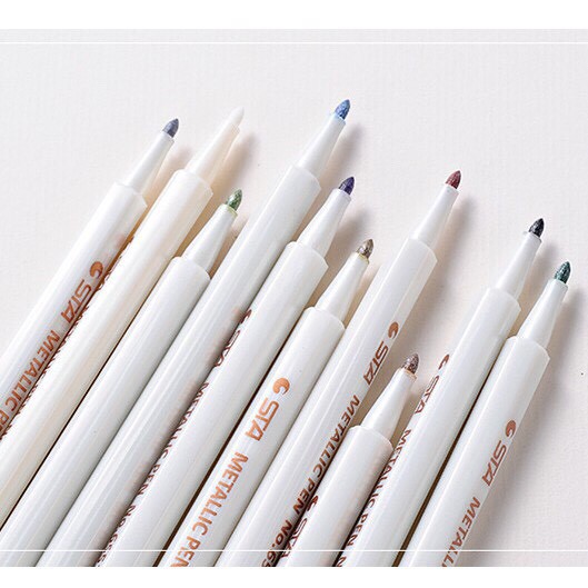 Bút Màu Nhũ STA Metallic Đầu Nhỏ - Bút Vẽ Graffiti Bút Viết Sổ Trang Trí