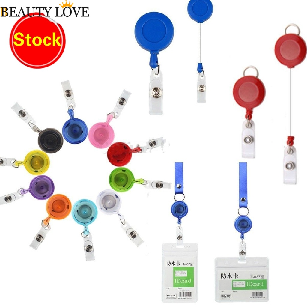 Set 5 Dây Rút Treo Thẻ Tên / Chìa Khóa Có Thể Thu Gọn Tiện Dụng