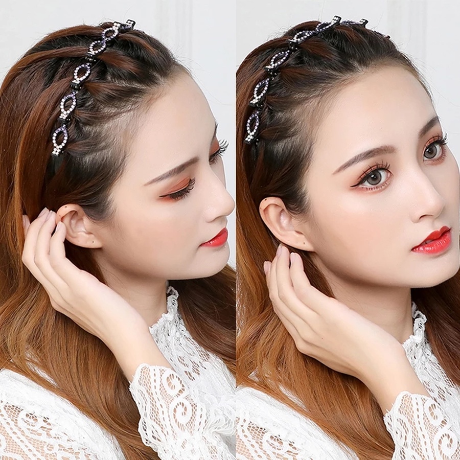 (Hàng Mới Về) Kẹp Tóc Đính Đá Xinh Xắn Dành Cho Nữ