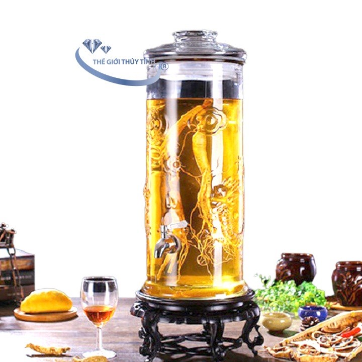 bình ngâm rượu trụ rồng 15 lít