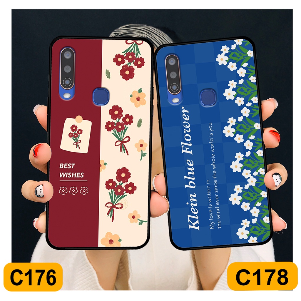 Ốp Vivo U10 / Y12 / Y15 / Y17 in hình hoa cỏ nhẹ nhàng,họa tiết caro xinh xắn.ốp lưng chống sốc