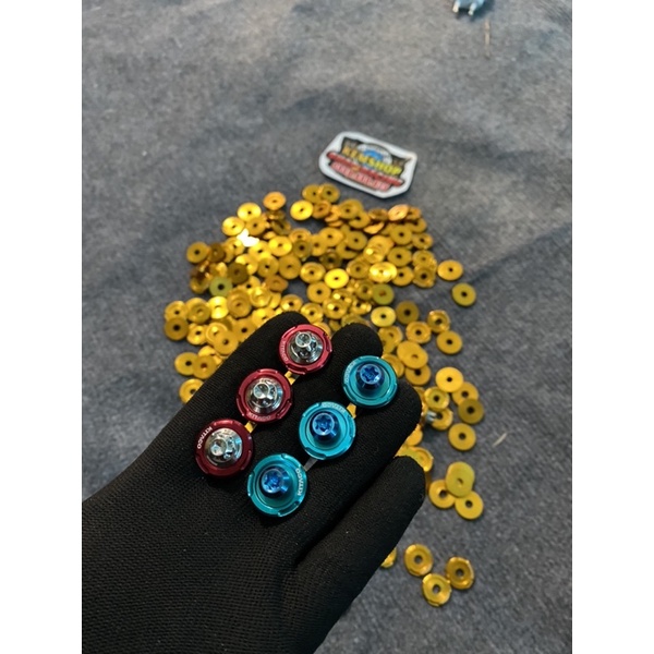 Combo 3 Ốc Titan Gr5 Kèm Long Đen Gắn Rỏ Thái