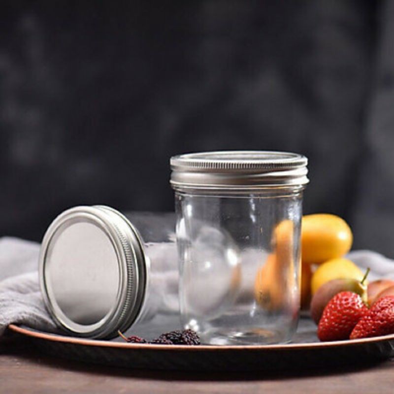 [200ml] Hũ thủy tinh nắp nhôm đựng đậu hạt