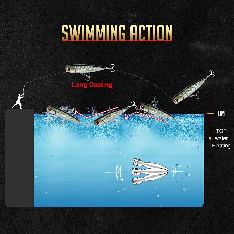 Mồi câu cá giả cứng 105mm 24g NBL9140