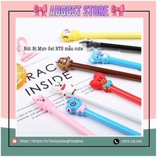 Bút kim đầu dẻo mực gel BT21 BTS cute đáng yêu