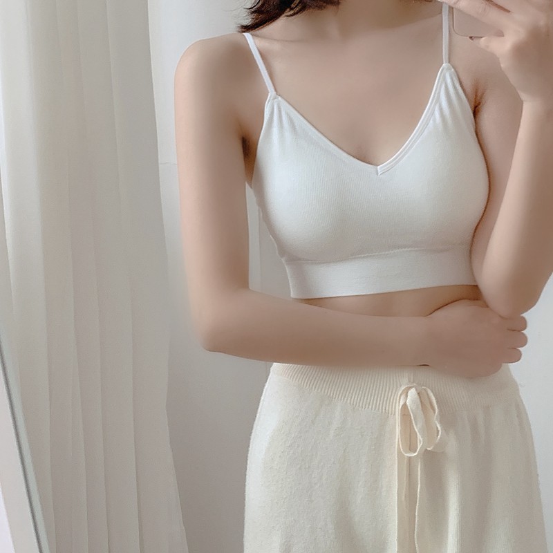 Xiaozhainv Áo ngực hình chữ u có miếng lót ngực phong cách Hàn Quốc thời trang cho nữ | BigBuy360 - bigbuy360.vn