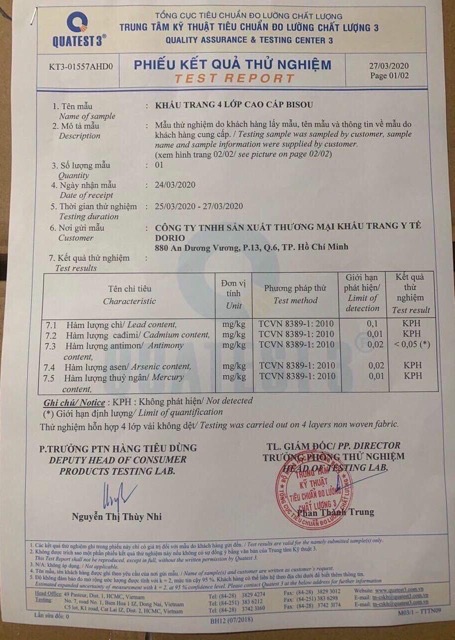 Combo 3 hộp  khẩu trang kk cao cấp Bisou