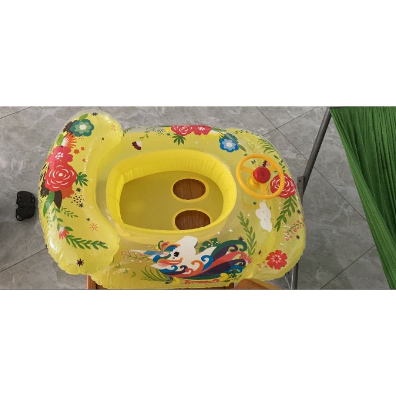 Phao bơi hình du thuyền ngộ nghĩnh cho bé