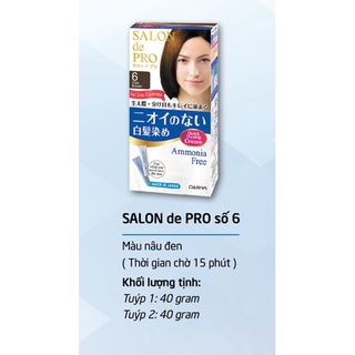 Thuốc nhuộm tóc phủ bạc Nhật Bản Salon de Pro