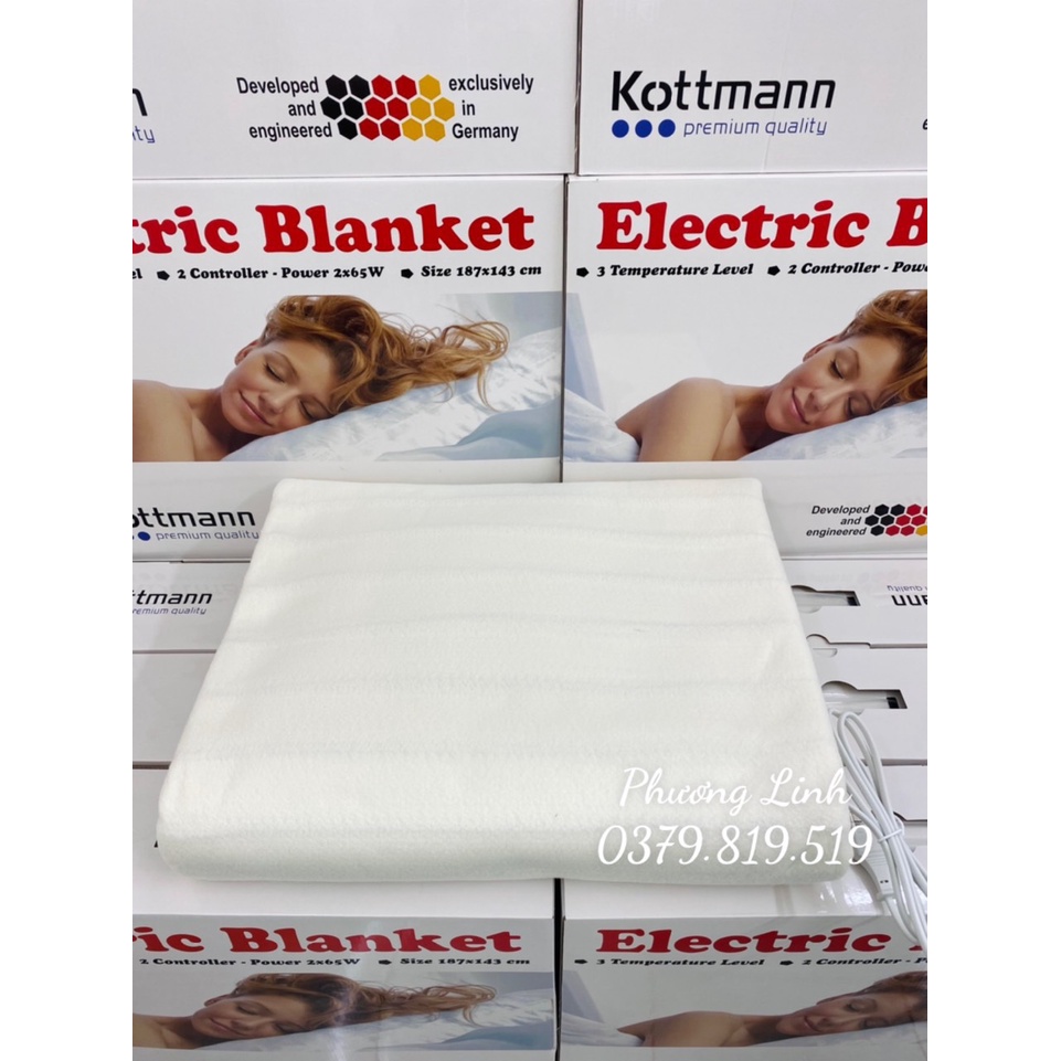Chăn Đệm Điện Kottmann K2RM - Hàng chính hãng - Bảo hành 12 tháng