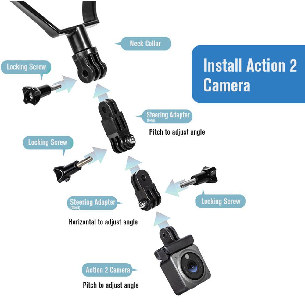 Giá Đỡ Máy Ảnh GoPro 9 / 10 AKASO Brave 7 Le POV Cổ Yếm