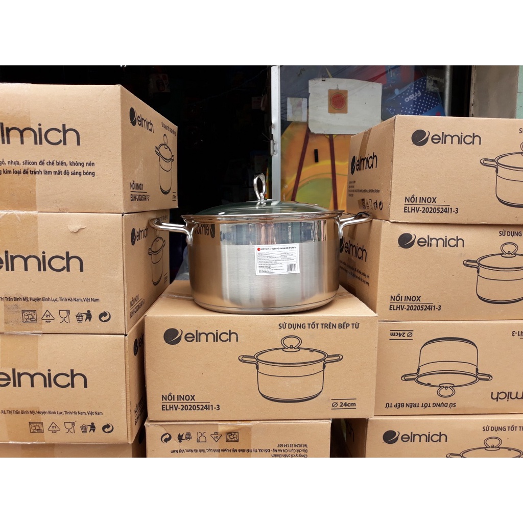 Nồi inox 5 đáy Elmich 24cm Quà tặng từ Maggi