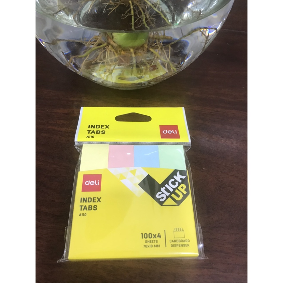 Giấy ghi chú 4 màu Deli A110 100x4