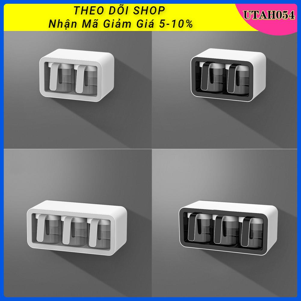 Utah054 Hộp đựng gia vị Treo tường đa lưới nhà bếp Bộ kết hợp lọ